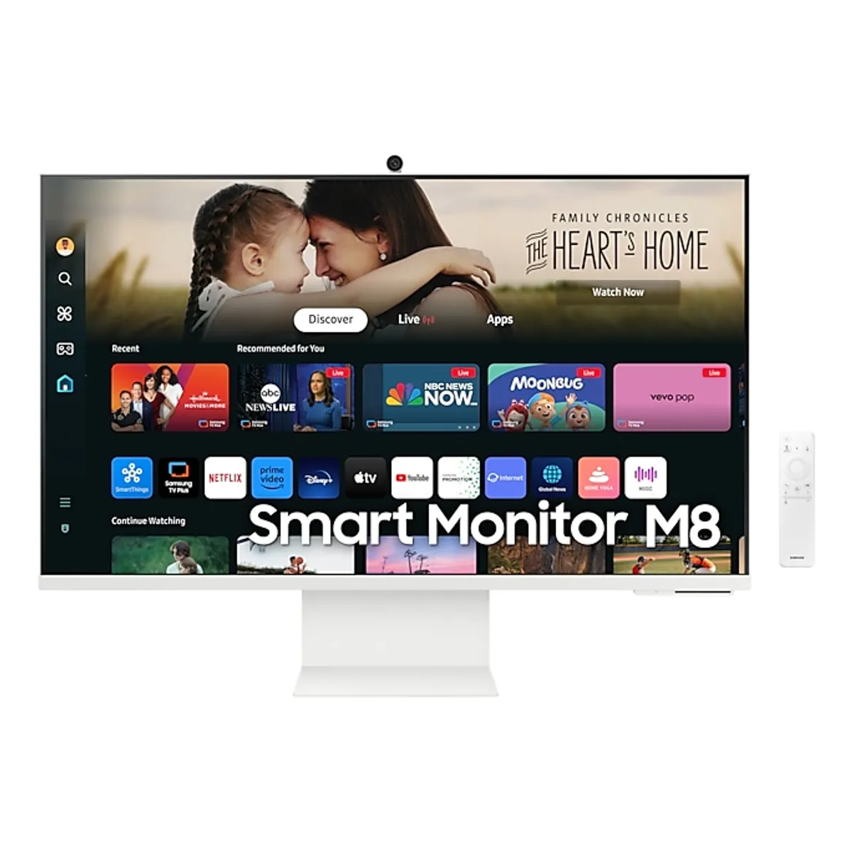 SAMSUNG - Monitor Samsung 32 Plano M8 M80D UHD Smart LS32DM801ULXZS