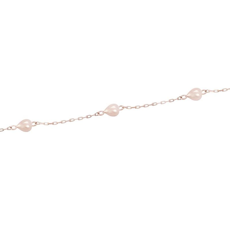 JB JOYAS BARON - Pulsera Oro Miel 18kt Corazones
