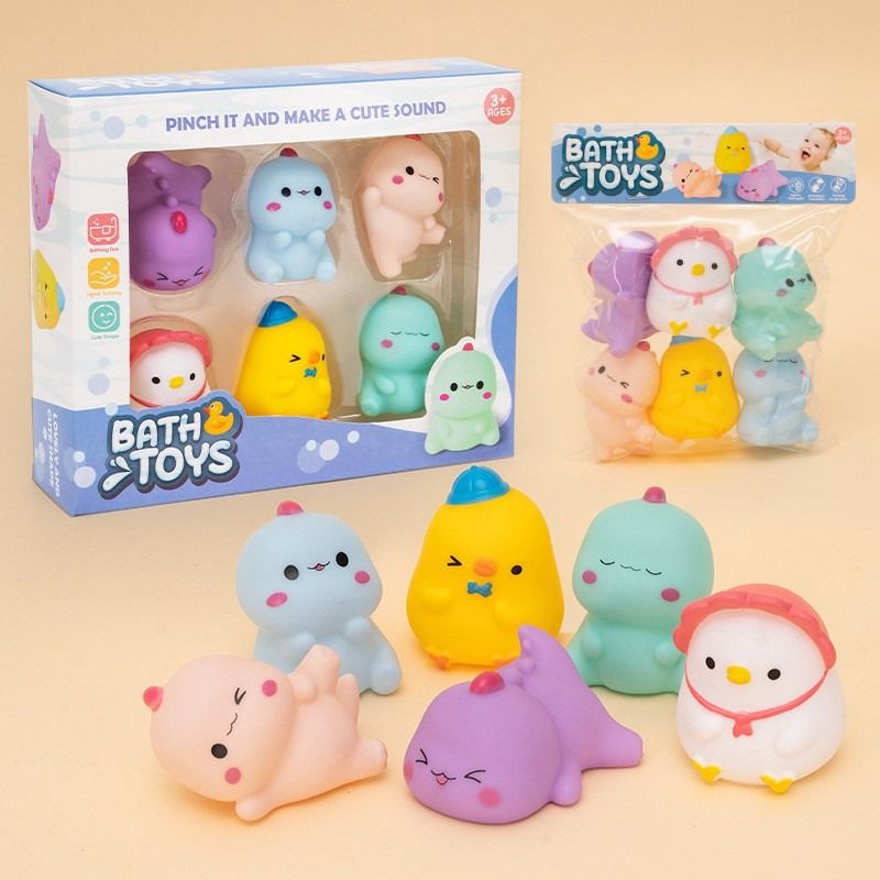 GENERICO - Juguete para Baño Bath Toys Pack 6 unidades +36M