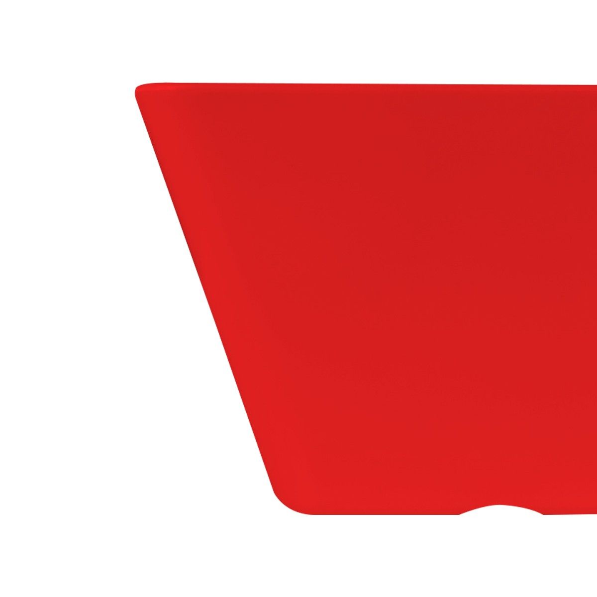 GENERICO - Pocillo Cónico Cuadrado Rojo 11 Cm - Rojo