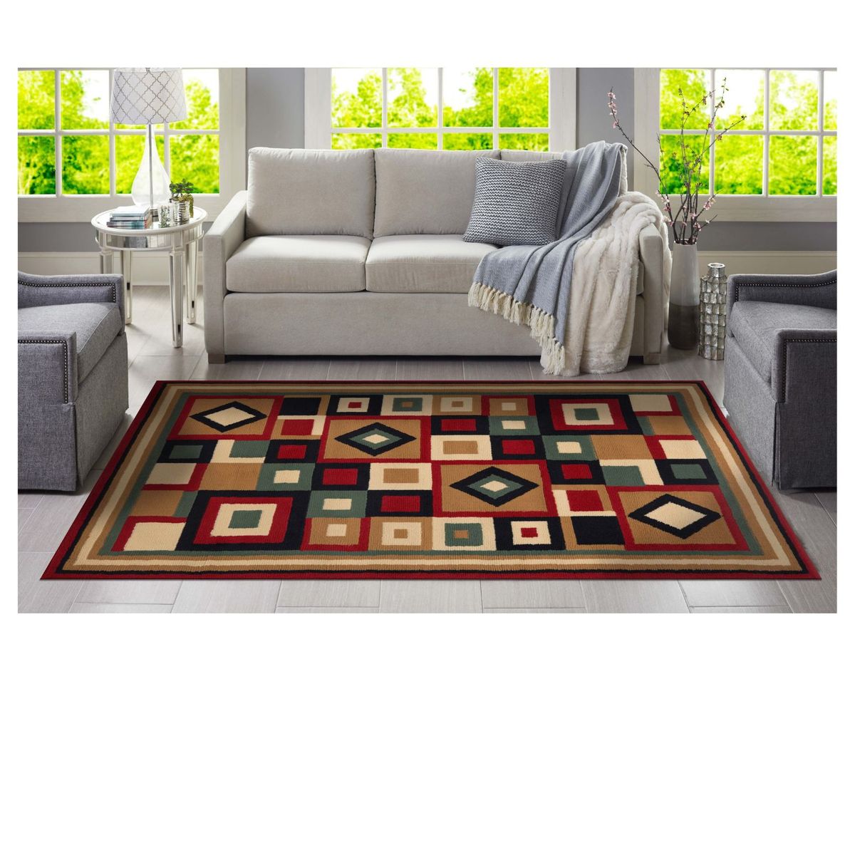 CANNON - Alfombra Lirio Café 150x200