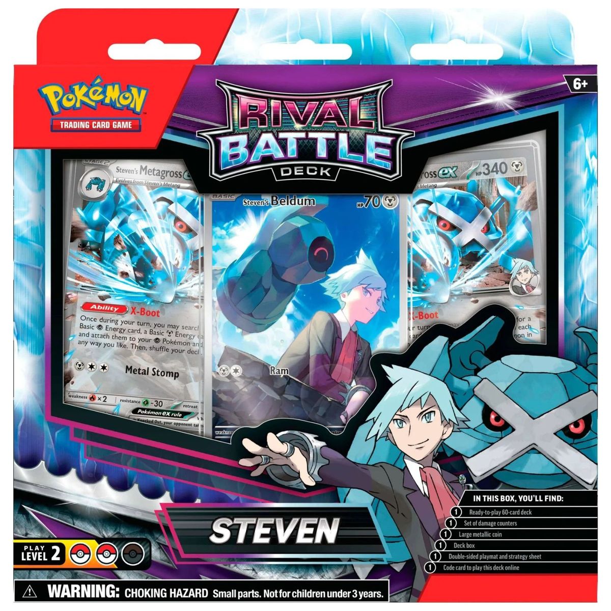 POKEMON - Cartas Pokemon Tcg Mazo Comabate de Rivales Steven Ingles