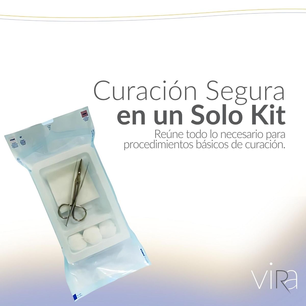 GENERICO - Kit de Curación Desechable Estéril Estandar viRa