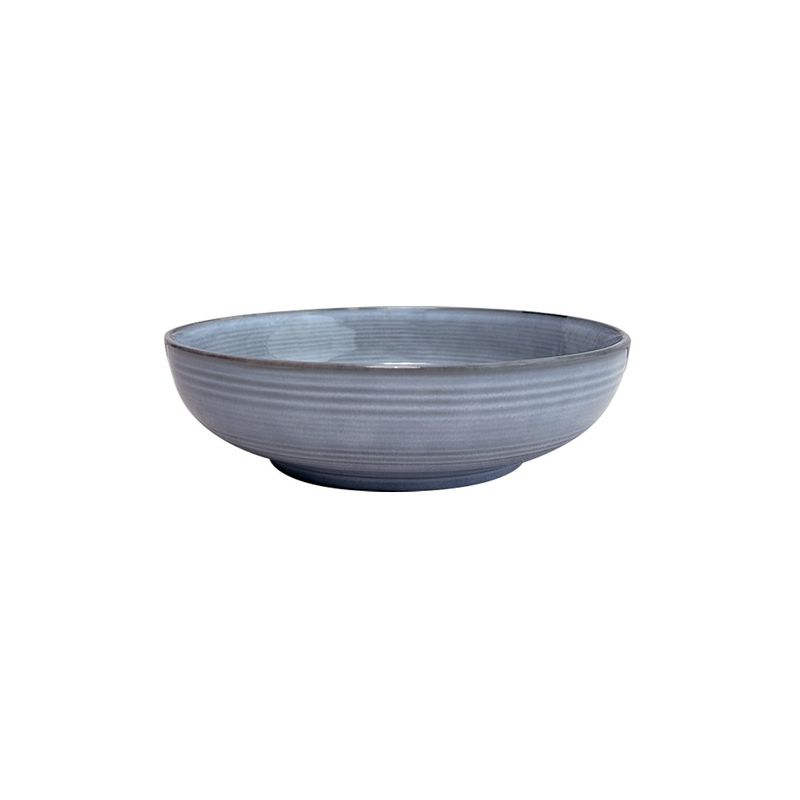 GENERICO - Set De 6 Bowl Redondo Cerámica Azul 175X5 Cm - Azul