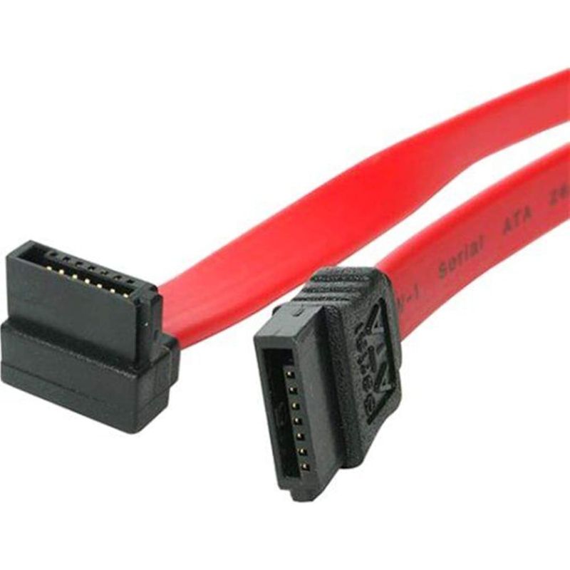 STARTECH - Cable de 45cm de Datos SATA en Ángulo Recto a la Izq. Acodado 7 Pines