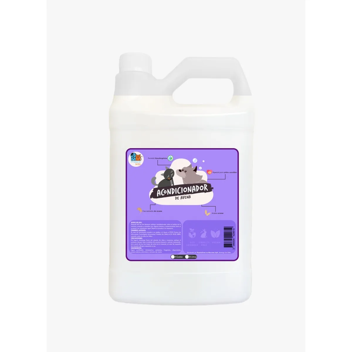 GENERICO - Acondicionador De Avena Perro & Gato Piel Sensible 1 Galón