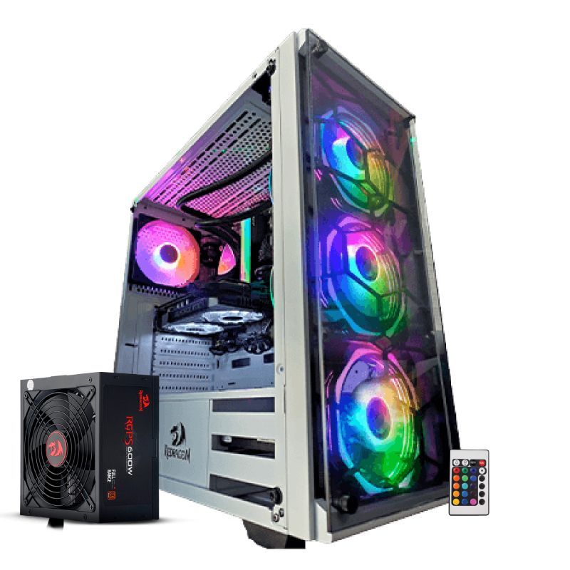 REDRAGON - Combo Gabinete + Fuente 600W 80+ Bronce - Redragon WheelJack GC606