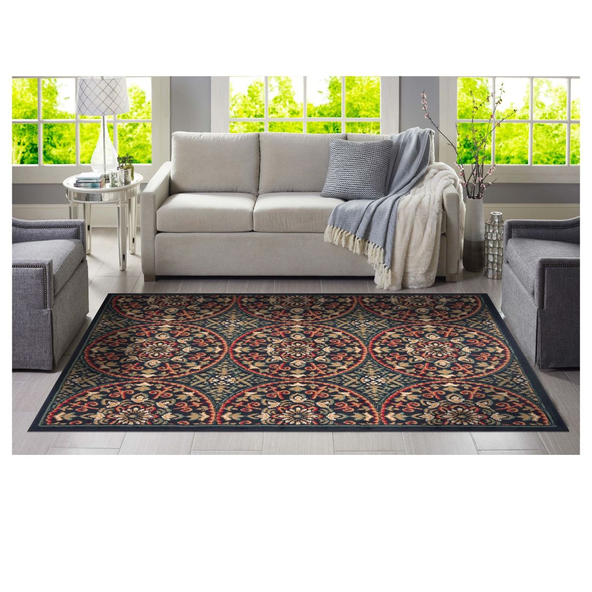 CANNON - Alfombra Jazmin Negro 133x180