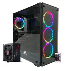 REDRAGON - Combo Gabinete + Fuente 600W 80+ Bronce - WheelJack GC606