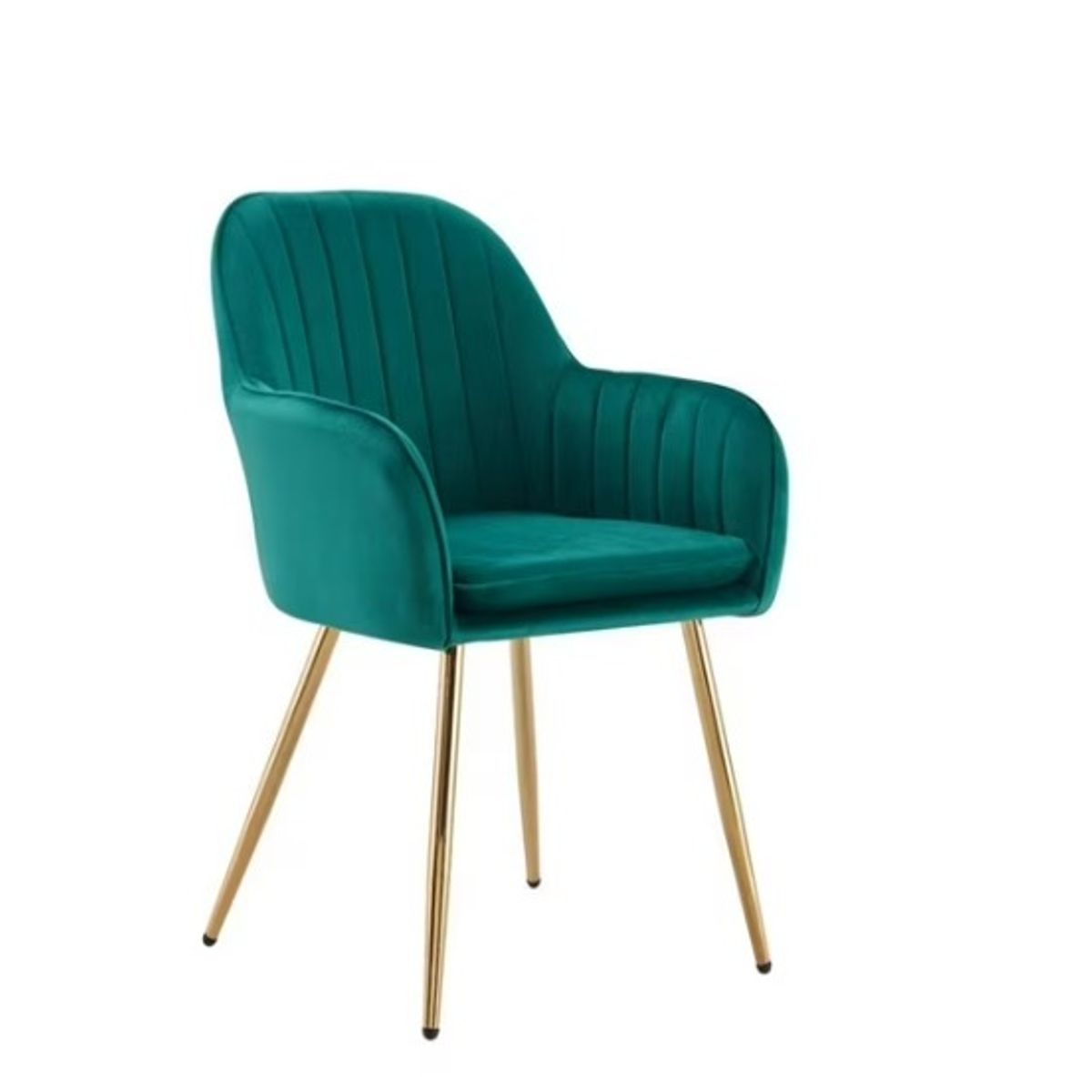 HABITA2 CHILE - Pack 2 Sitial terciopelo patas doradas Murano- Verde