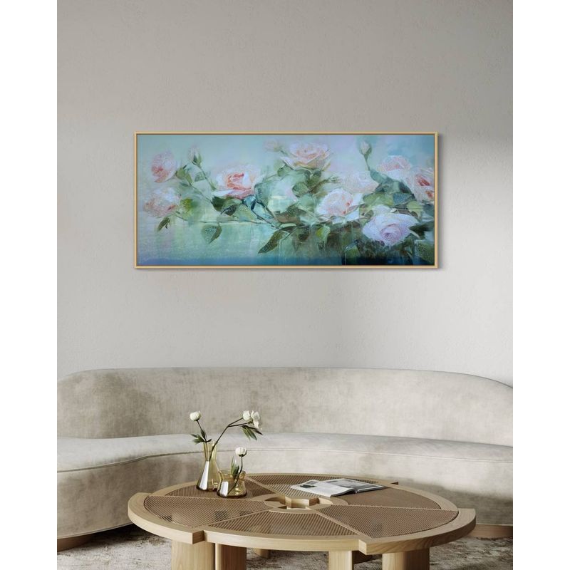 DEKAM DISEÑO - CUADRO PORCELANA DIAMANTES ROSA  140X70 CMS