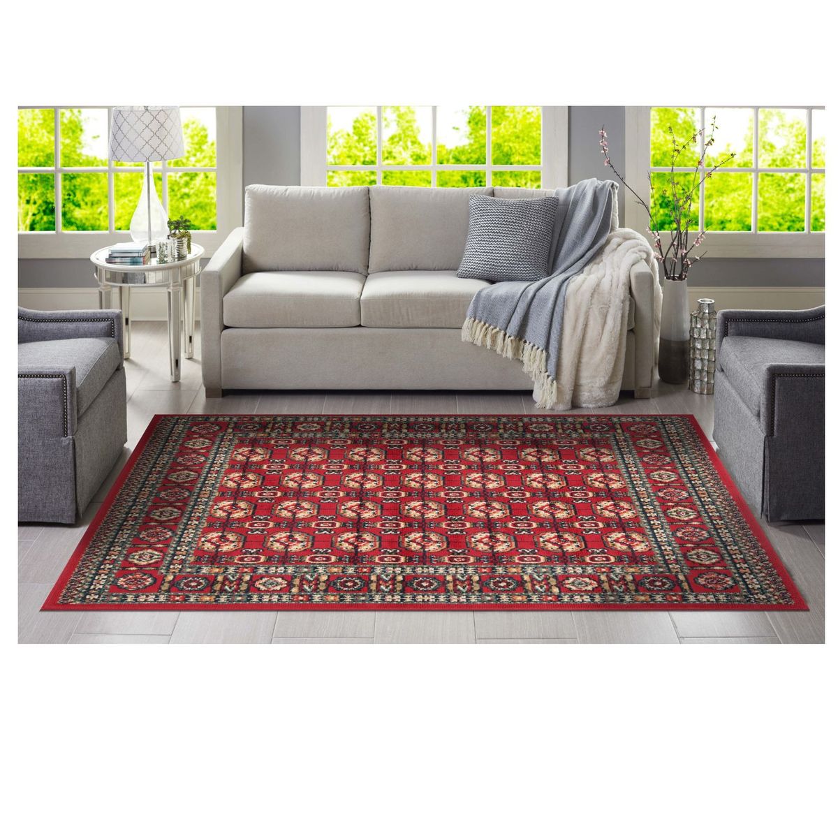CANNON - Alfombra Dalia Rojo 133x180