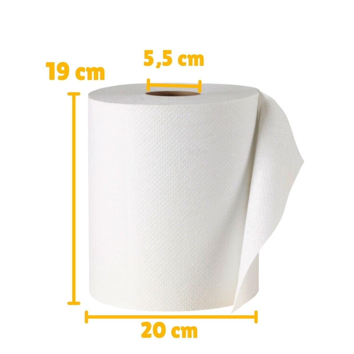 GENERICO - Toalla Jumbo Industrial De Papel Absorbente Ecologica 250mts