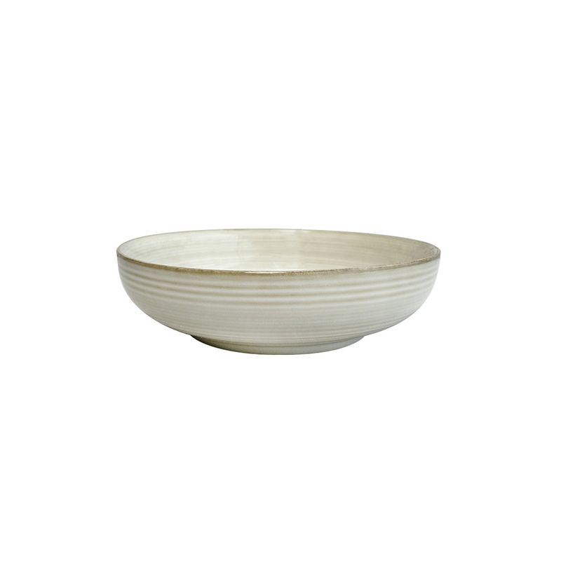 GENERICO - Set De 6 Bowl Redondo Cerámica Beige 17.5X5 Cm