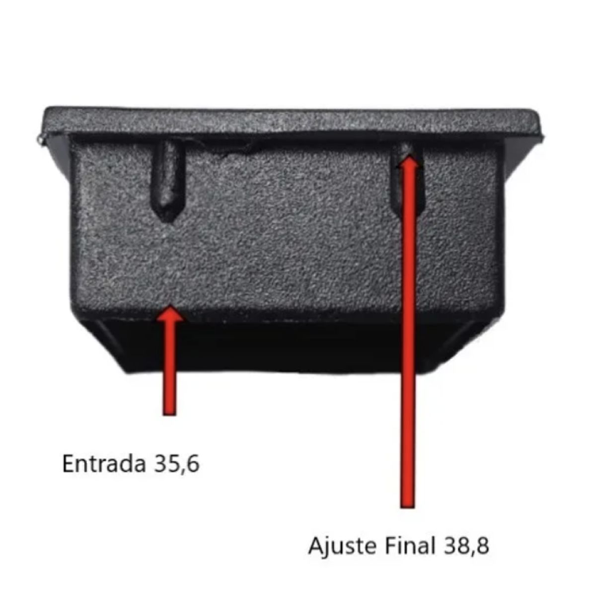 GENERICO - REGATON PLASTICO INTERIOR CUADRADO 40 X 40 VALOR POR UNIDAD