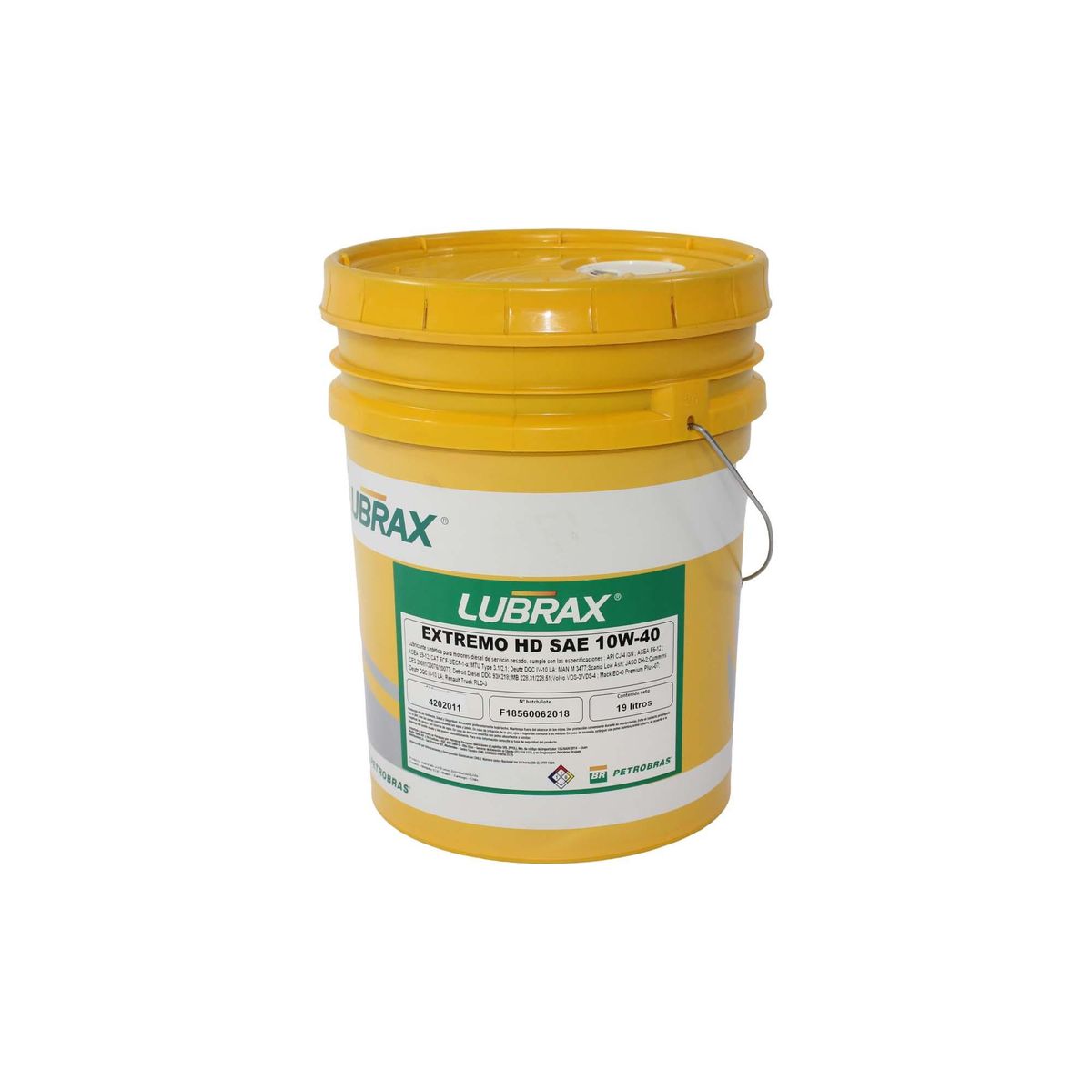 LUBRAX - Aceite Motor Lubrax Extremo Hd 10w40 19 Lts
