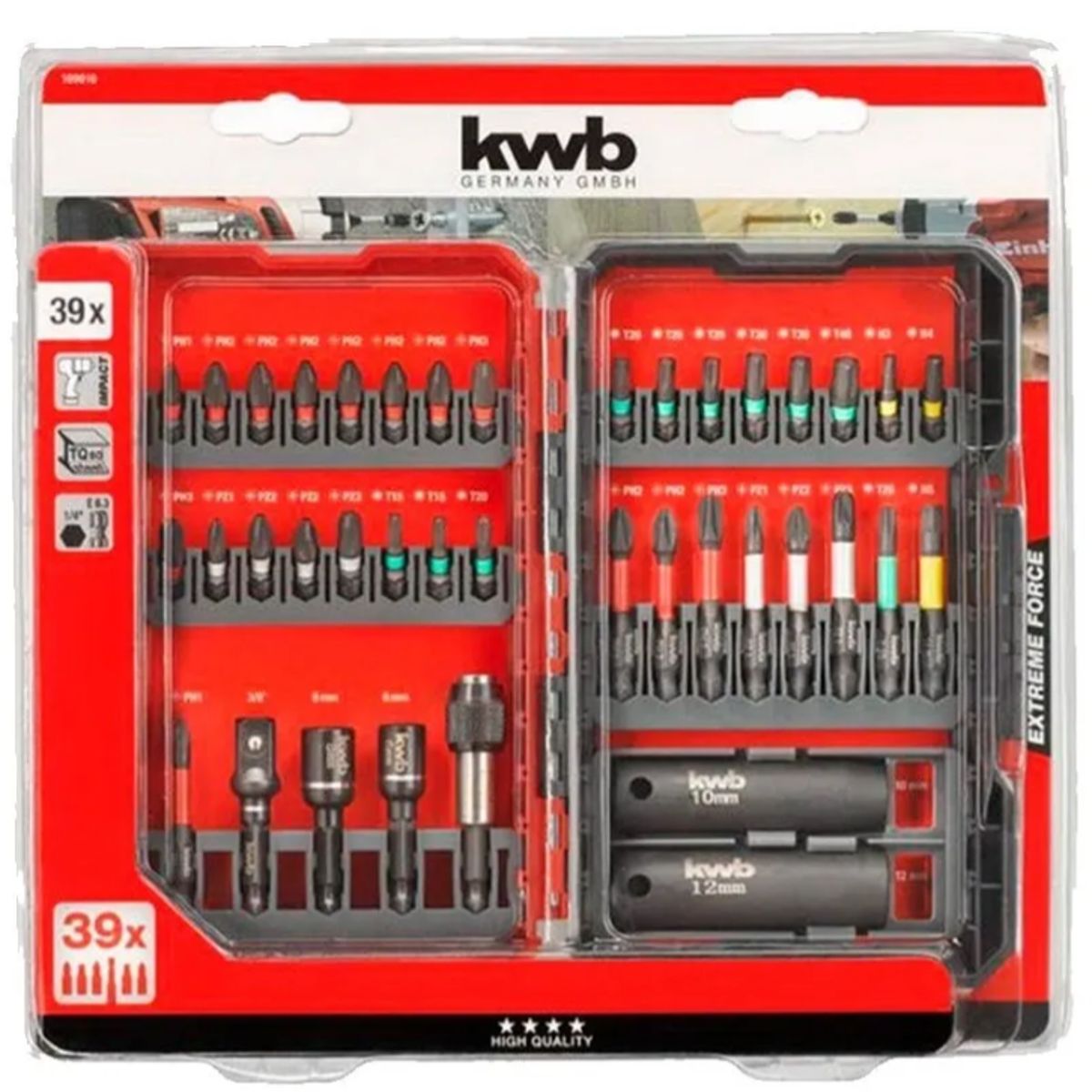 KWB - Set 39 Puntas Impact Force Kwb