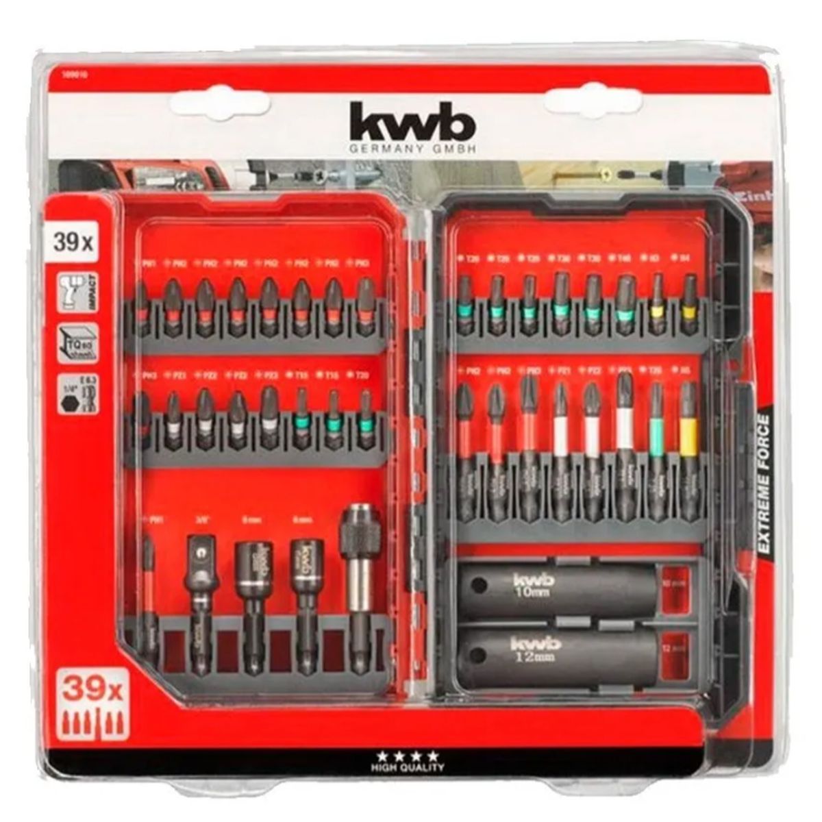 KWB - Set 39 Puntas Impact Force Kwb