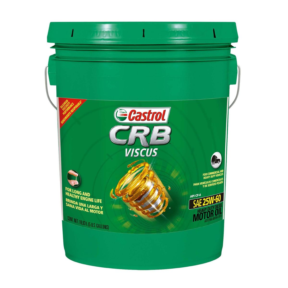 CASTROL - Aceite Motor 25w-60 Crb Viscus  18.9 Lts Motores Diesel