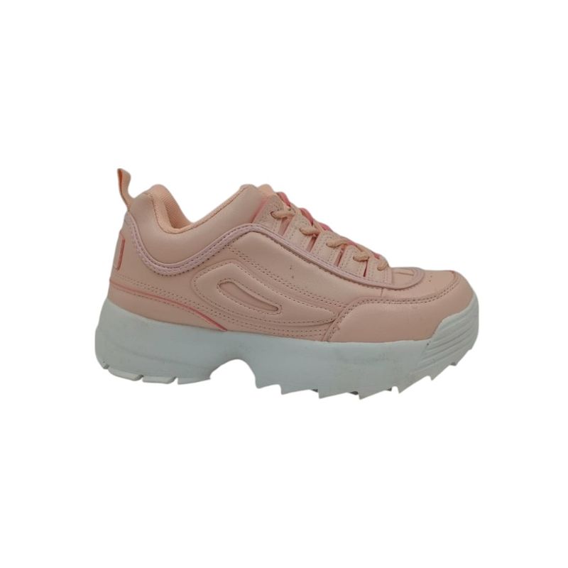 HERIEL - Zapatilla Rosa Plataforma Mujer