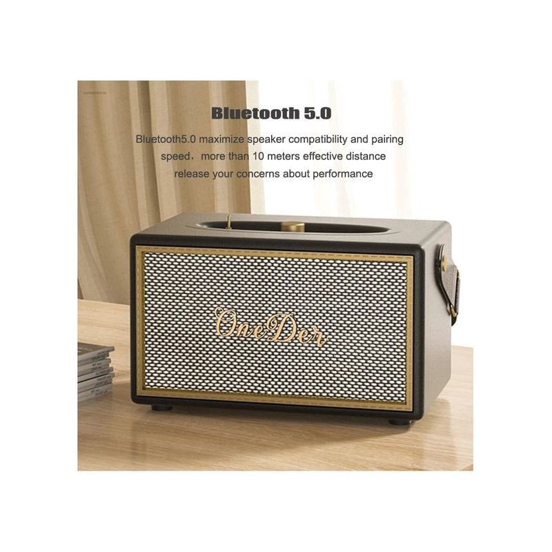 GENERICO - Parlante Inalámbrico Bluetooh Retro OneDer D6