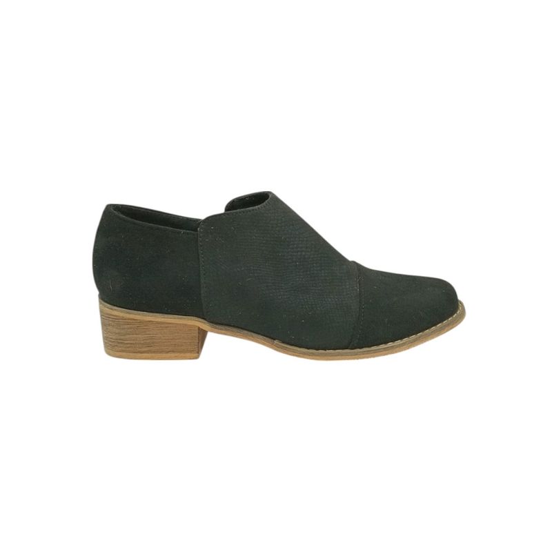 HERIEL - Zapato Negro Gamuza Mujer