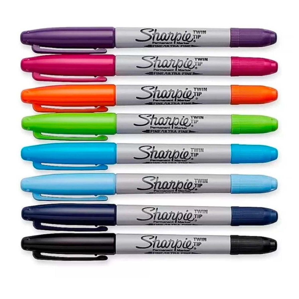 SHARPIE - Marcador Sharpie Doble Punta 8 colores Permanente