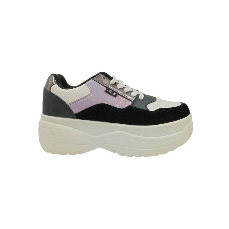 HERIEL - Zapatilla Negra Plataforma Mujer