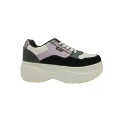 HERIEL - Zapatilla Negra Plataforma Mujer