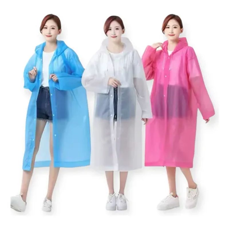 GENERICO - Capa Poncho Impermeable Lluvia Viento Adulto Gorro Estándar