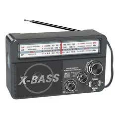 GENERICO - Radio Portátil+linterna+panel Solar+bluetooth