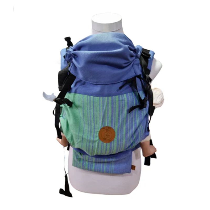 GENERICO - Mochila Portabebés Ergonómica Mi Cielo Azulina Fular tejido
