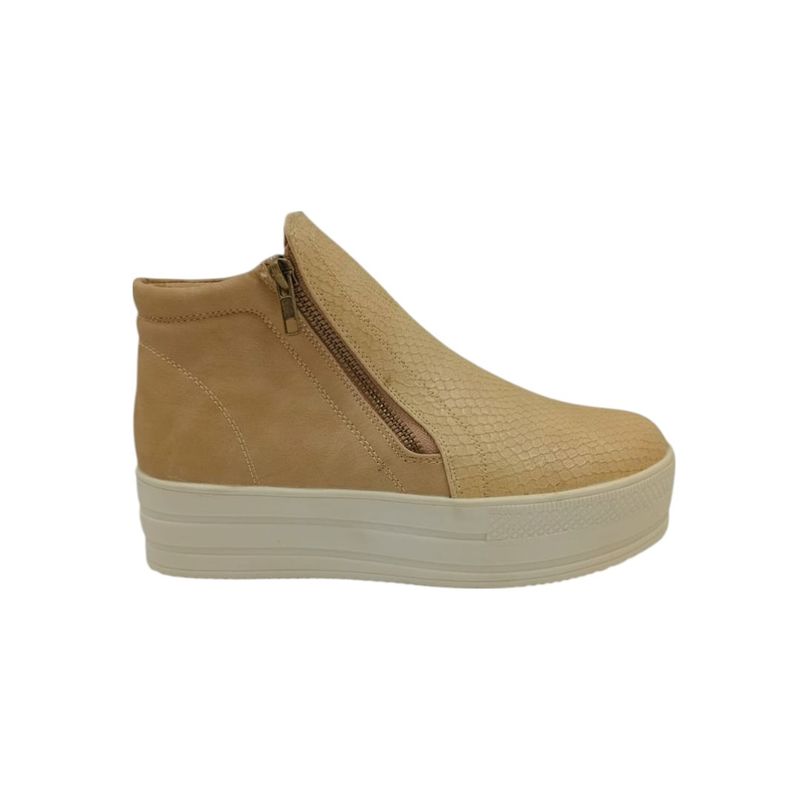 HERIEL - Zapatilla Negra Plataforma Mujer