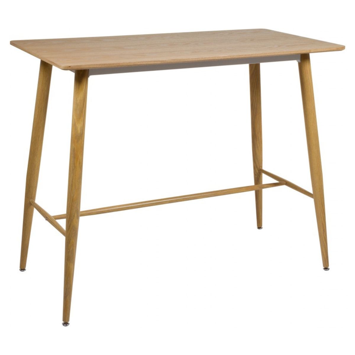 PANDALINO - Mesa Alta Bar Álamo - Color Natural 120x60x 105