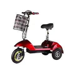 IMPORTCLICK - Triciclo Scooter Electrico Asiento Plegable 30 Km/H Rojo