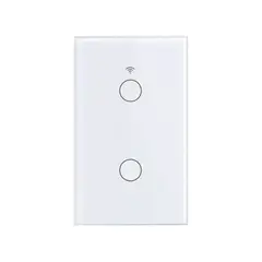 IMPORTCLICK - Interruptor Wifi Inteligente Neutro 2 Canales Blanco