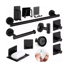 IMPORTCLICK - Juego Accesorios Baño Toalleros Inoxidable 11 Piezas