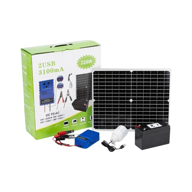 IMPORTCLICK - Generador Energia Emergencia 220 Watt Panel Solar