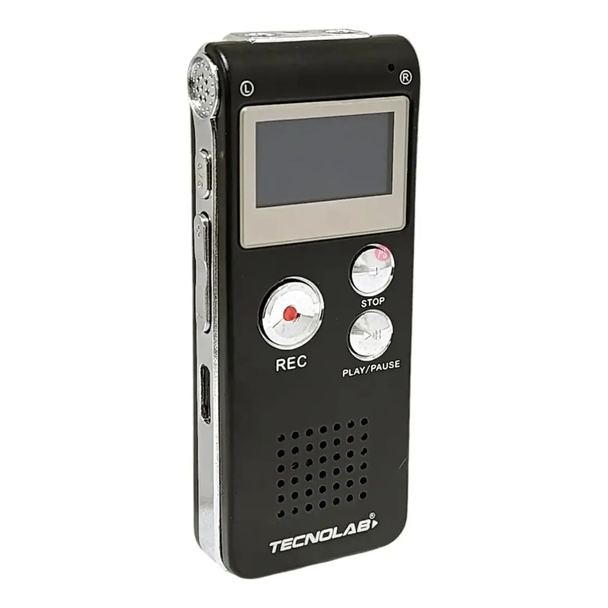 TECNOLAB - Grabador Digital De Voz 8GB Con Altavoz - PS