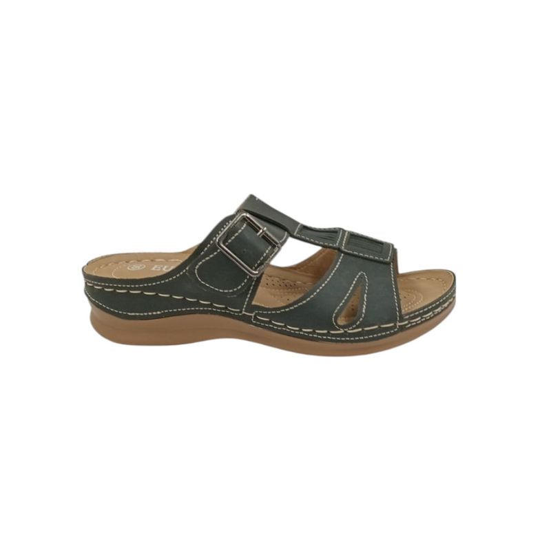 HERIEL - Sandalia Negra Plataforma