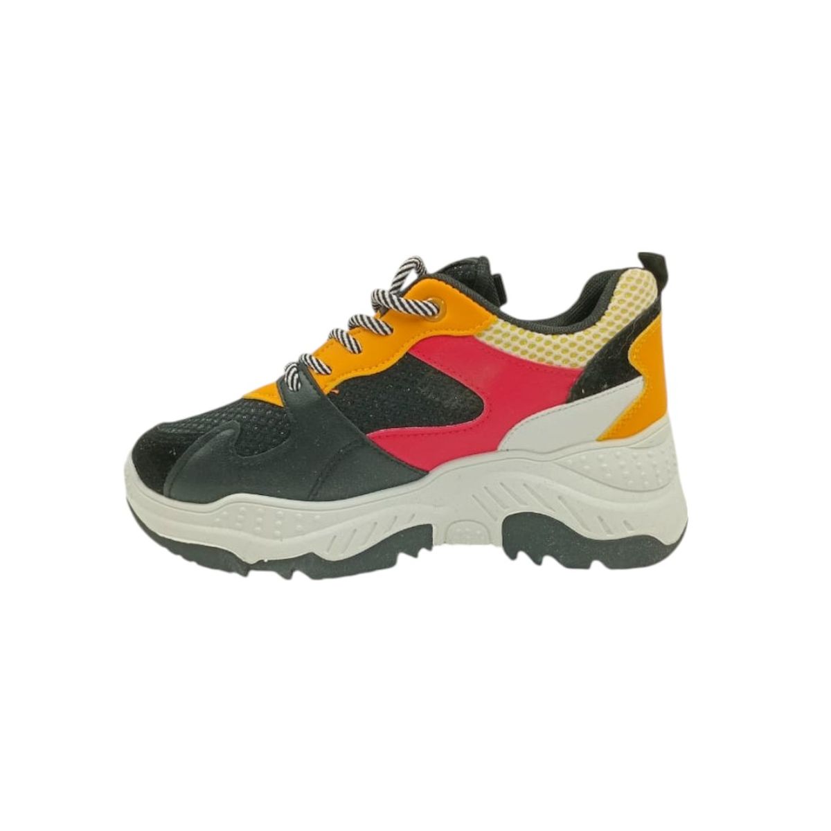 HERIEL - Zapatilla Negra Plataforma Mujer