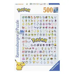 RAVENSBURGER - Rompecabezas Pokémon 500 Piezas Hazte con Todos