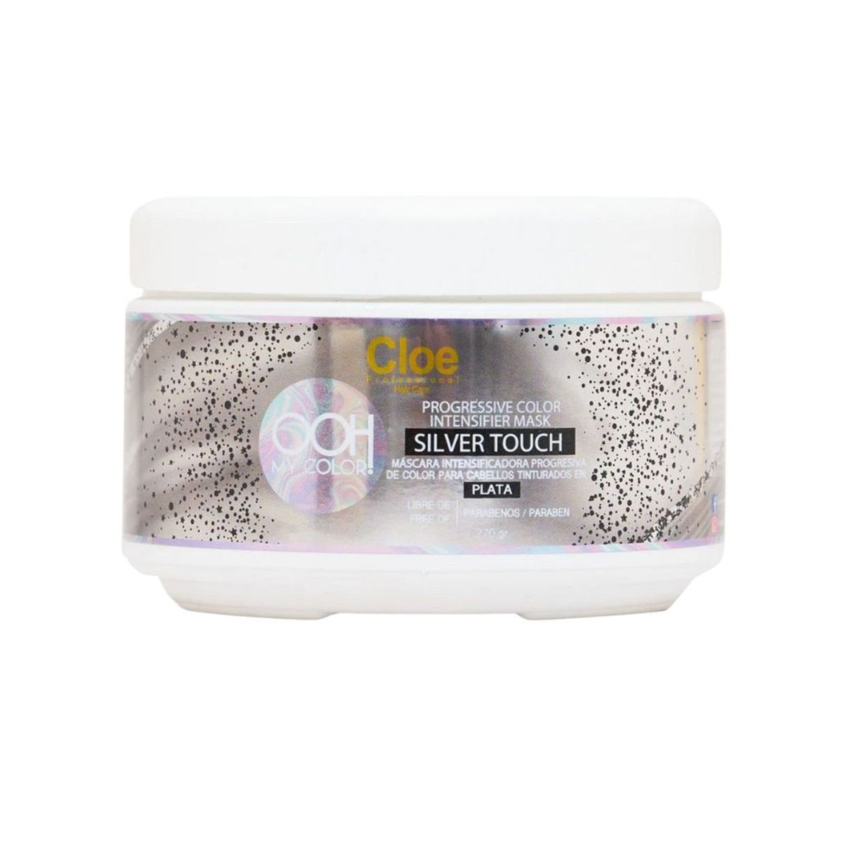 CLOE - Mascara Cloe Ooh My Color Silver Touch 270g Matiza Cabellos Platinados Canas
