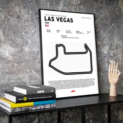 GENERICO - Cuadro decorativo Formula 1 Las Vegas USA Grand Prix