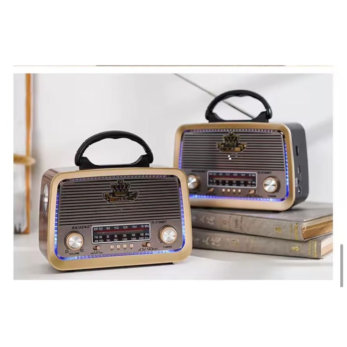 Radio Portátil Recargable Am Fm Sw Usb Memoria Mp3 Bluetooth, marca GENERICO - Foto 2
