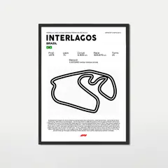 GENERICO - Cuadro decorativo Formula 1 Interlagos Brasil