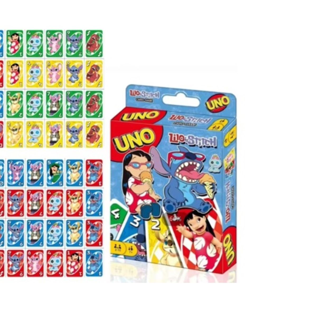 GENERICO - JUEGO DE 112 CARTAS UNO LILO Y STICH