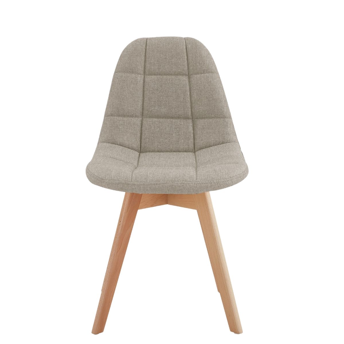 HABITA2 CHILE - Silla Comedor Capitone Lino - Beige