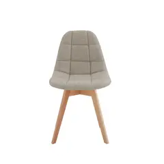 GENERICO - Silla Comedor Capitone Lino - Beige