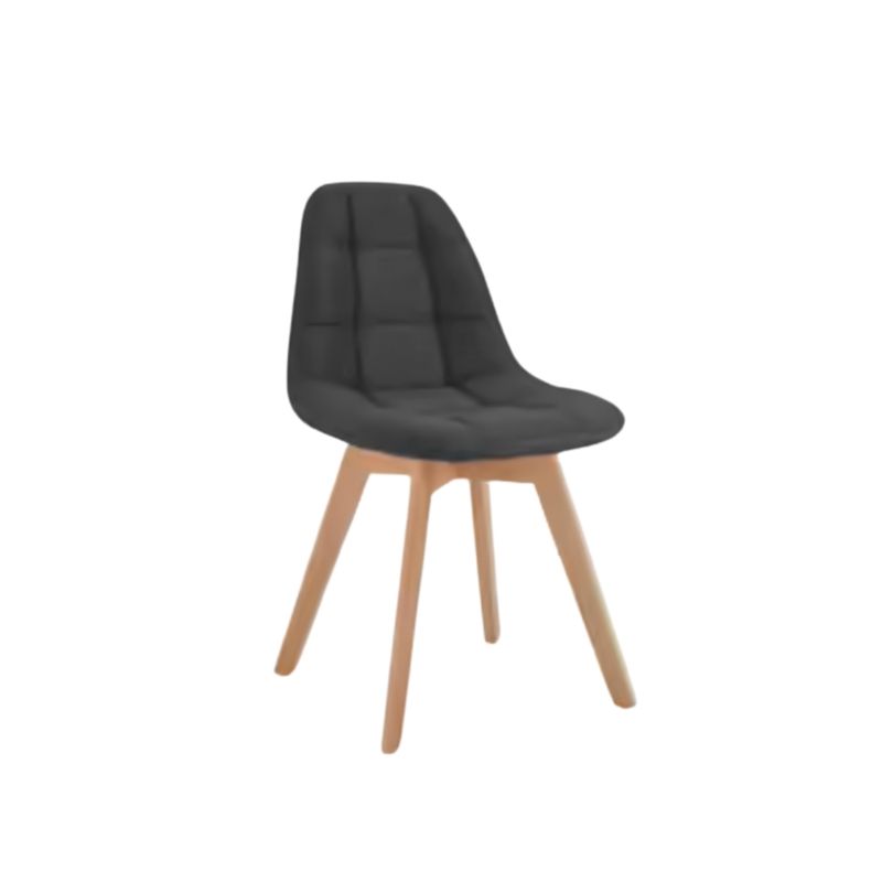 GENERICO - Silla Comedor Capitone Lino - Negro